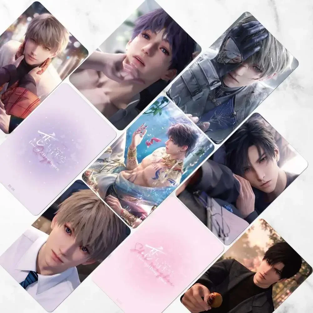 55 Pcs/Set New Game Love and Deepspace Laser Lomo Card Sylus Zayne Xavier Rafaye